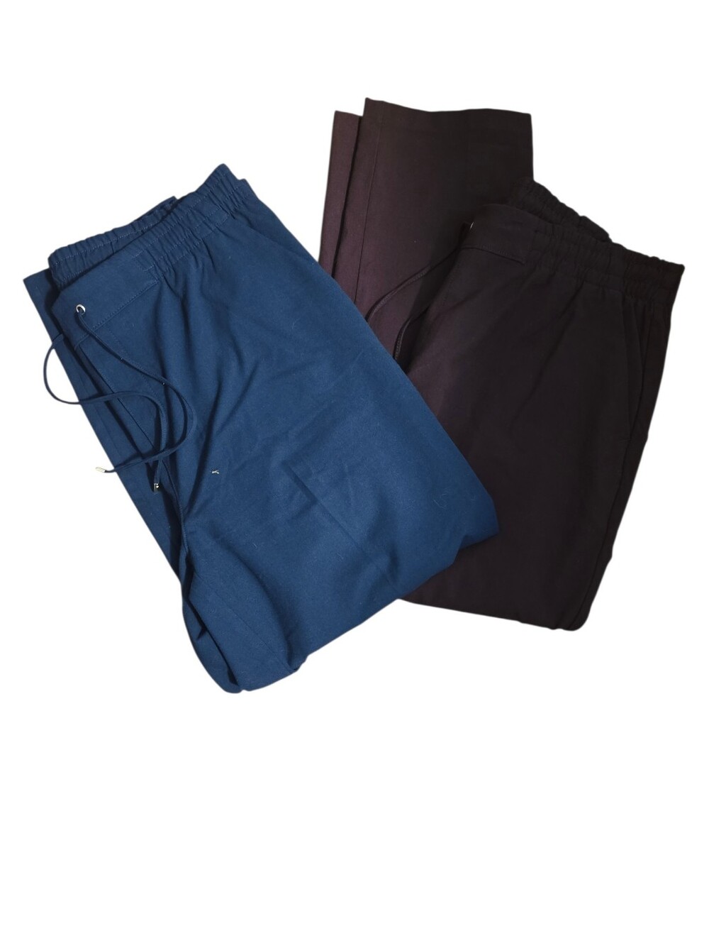 Tommy Hilfiger  Elastic Waist Drawstring Pants - Blue and Burgandy
